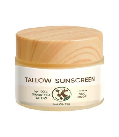 Beef Tallow Sunscreen with Zinc Oxide