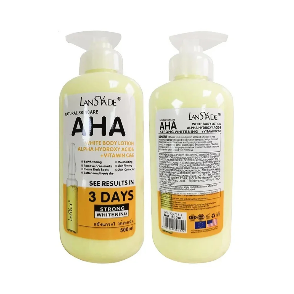 aha white body lotion