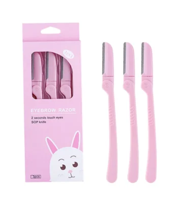 3 in 1 Folding Plastic Eyebrow Razor