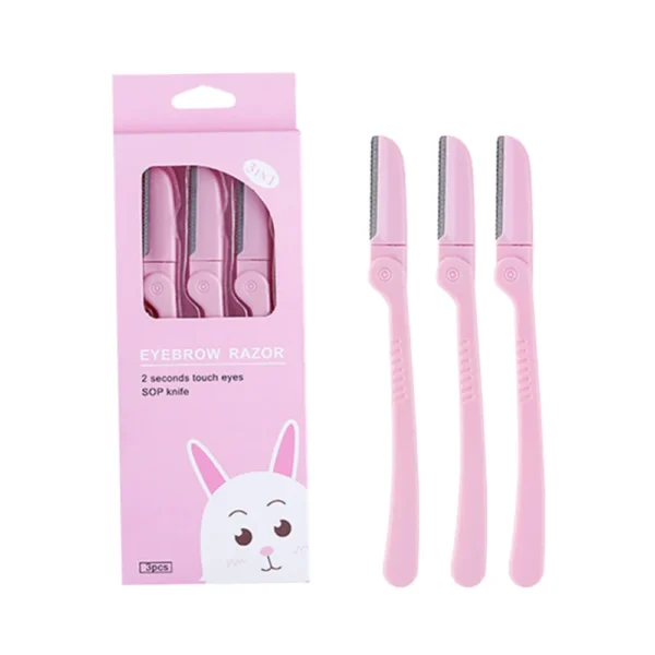 3 in 1 Folding Plastic Eyebrow Razor