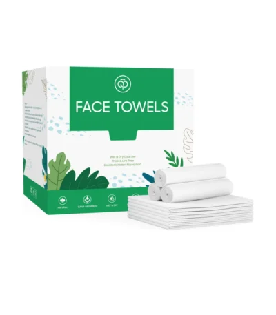 Soft Cotton Disposable Face Towels Pack of 50
