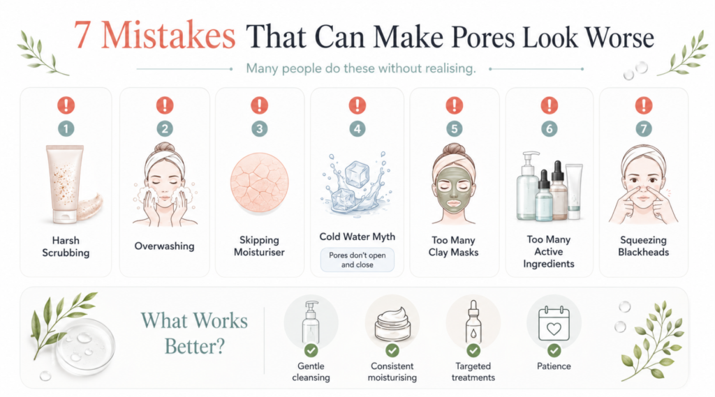 Common Mistakes When Trying to Decrease Pores on Face