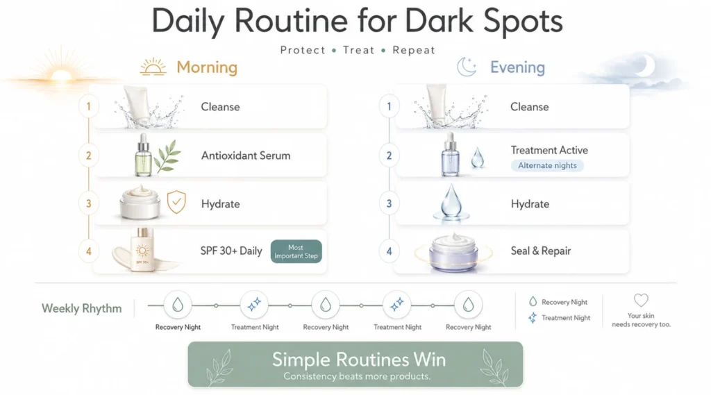 Daily routine for Hyperpigmentation