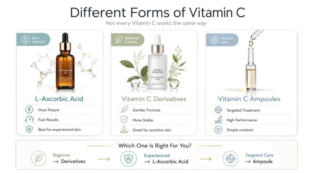 Different Forms of Vitamin C in Skincare