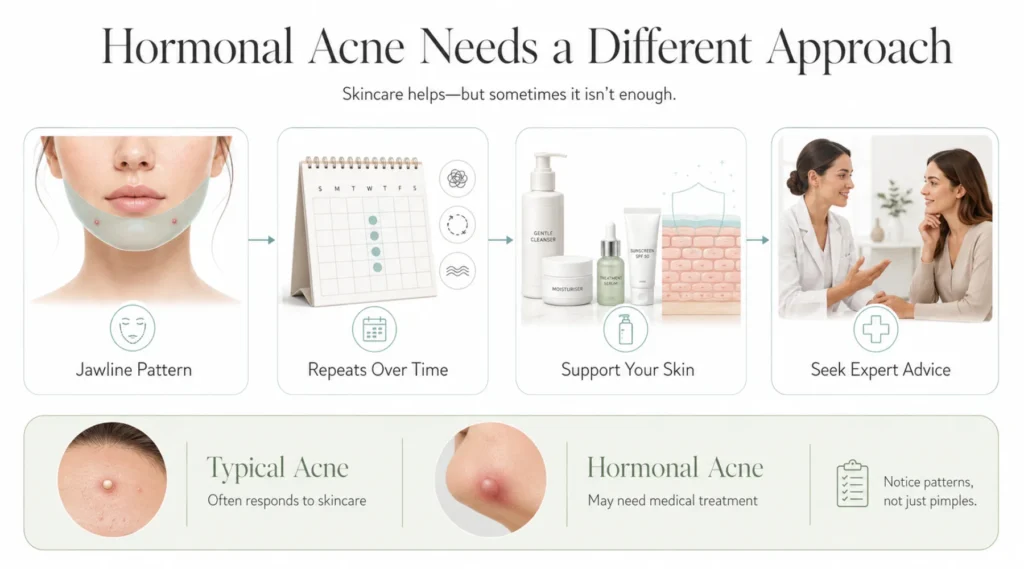 Hormonal acne, and when skincare alone may not be enough