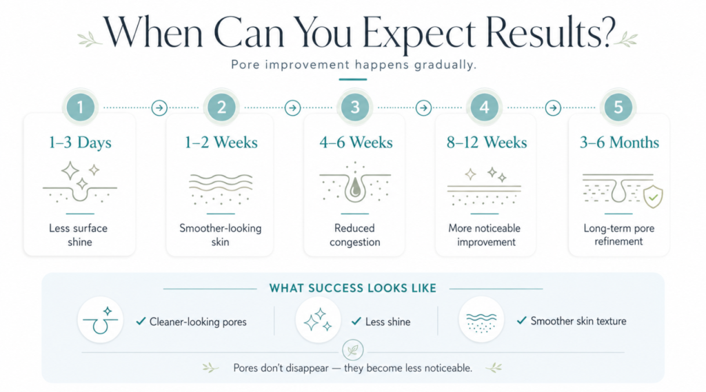 How Long Does It Take to Decrease Pores on Face?