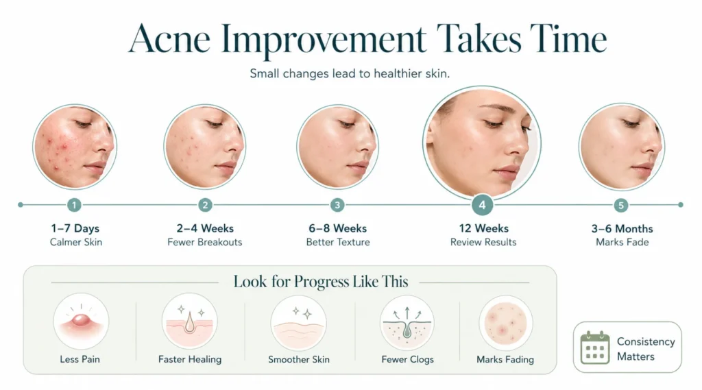 How long does it take to get rid of acne?