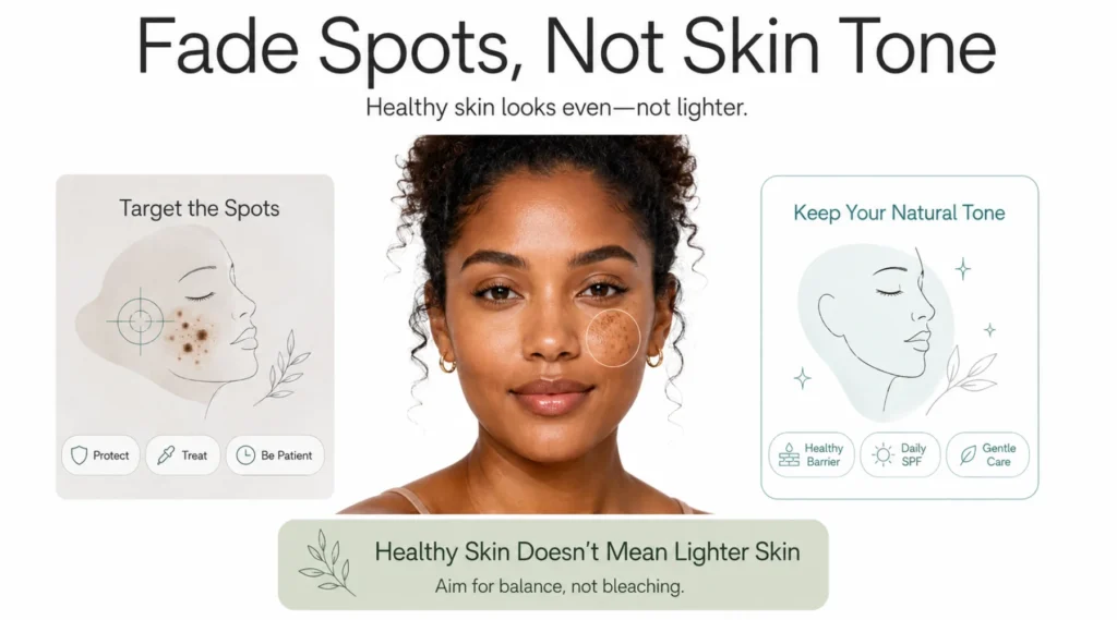How to Fade Dark Spots Without Losing Your Natural Skin Tone