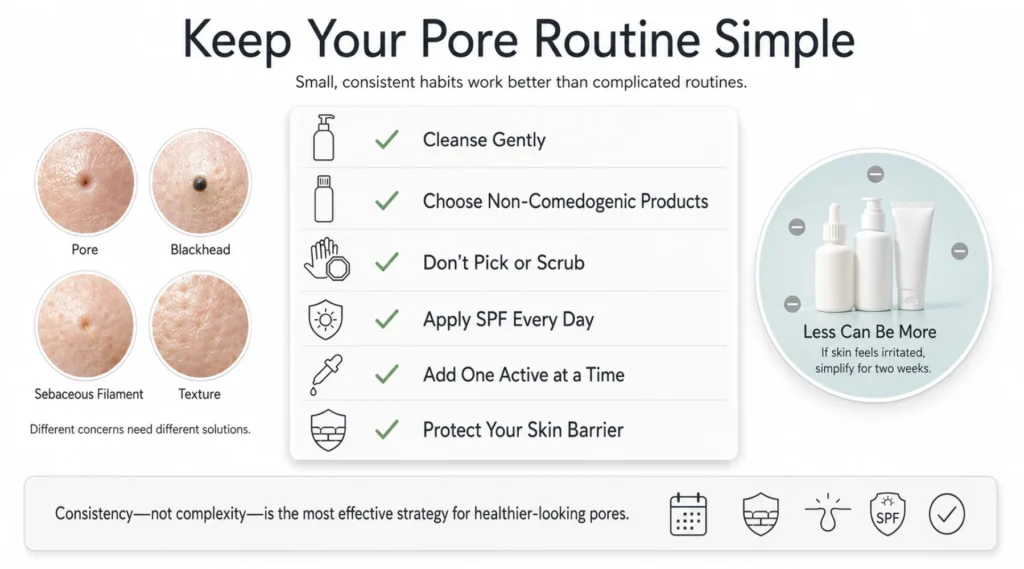 How to decrease pores on face without overcomplicating your routine