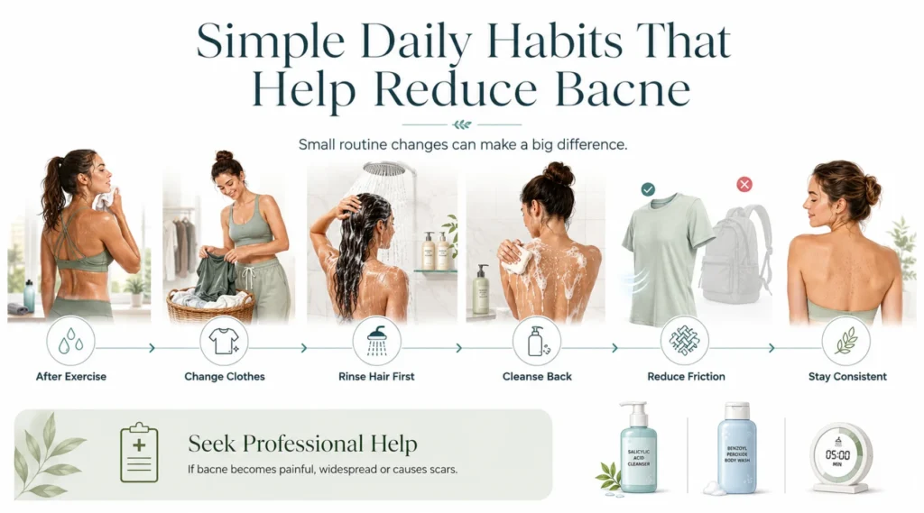 How to get rid of bacne