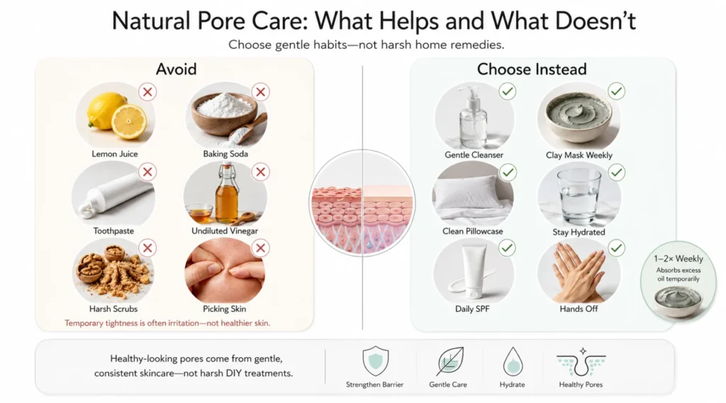 How to lessen pores naturally without falling for harsh home remedies