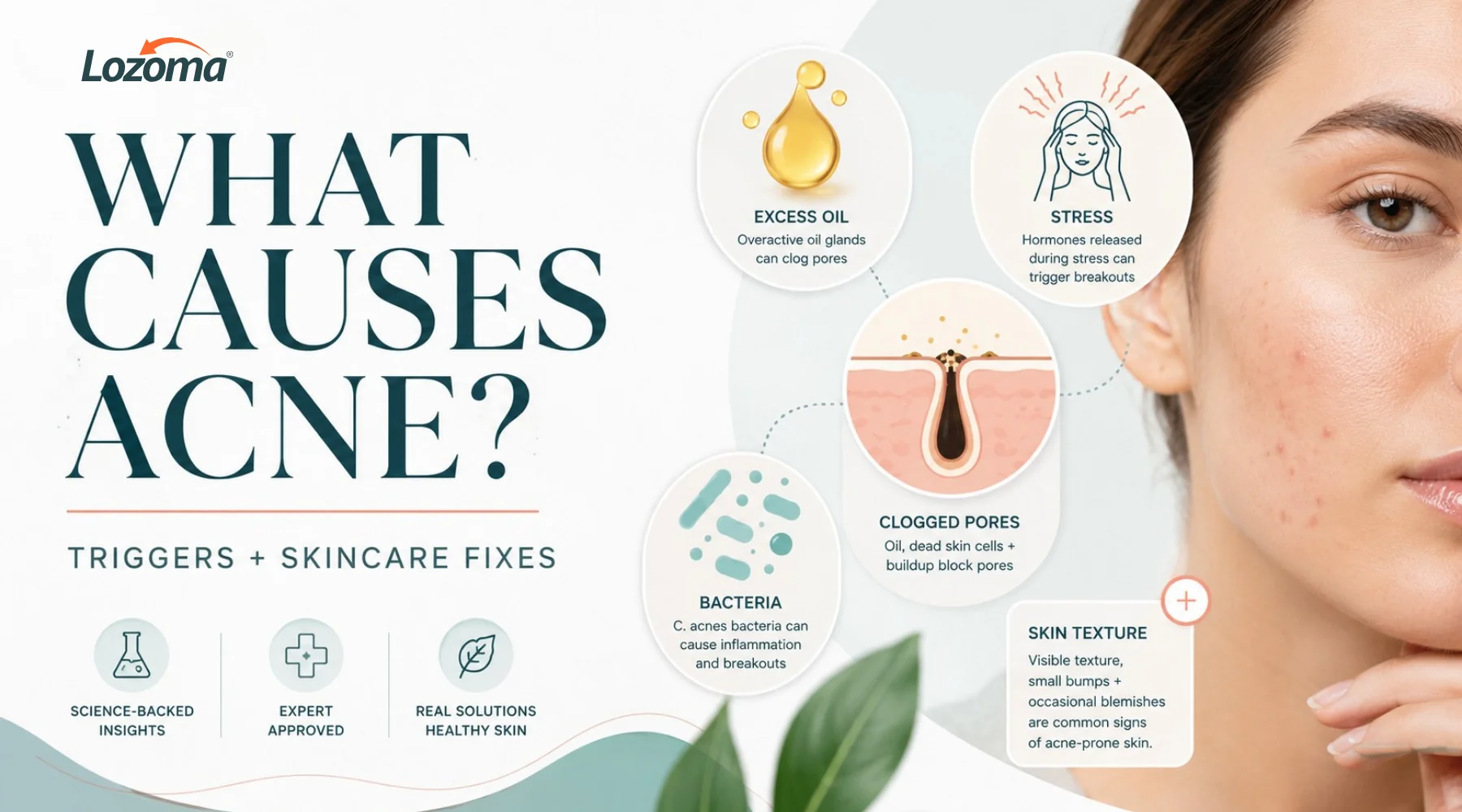 What Causes Acne Main Triggers and Skincare Fixes