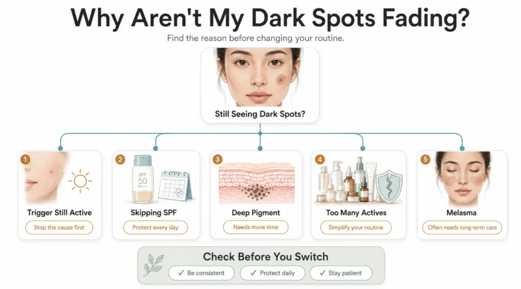 Why Some Dark Spots Do Not Fade