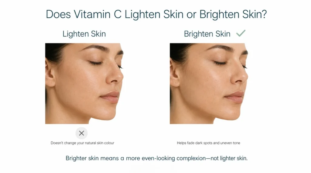 Does Vitamin C Lighten Skin or Brighten Skin?