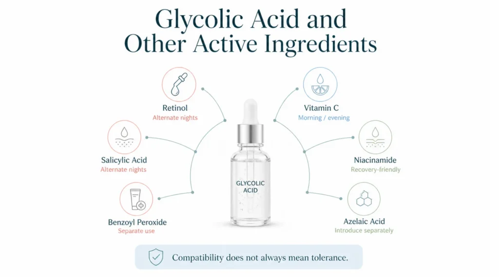 Glycolic Acid and Other Active Ingredients
