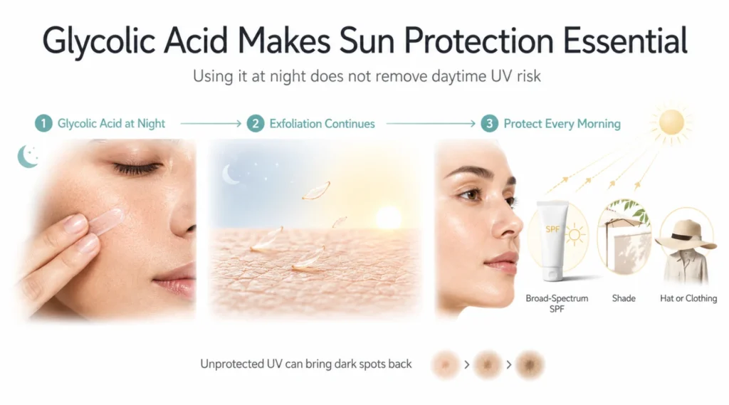 Glycolic Acid and Sun Sensitivity