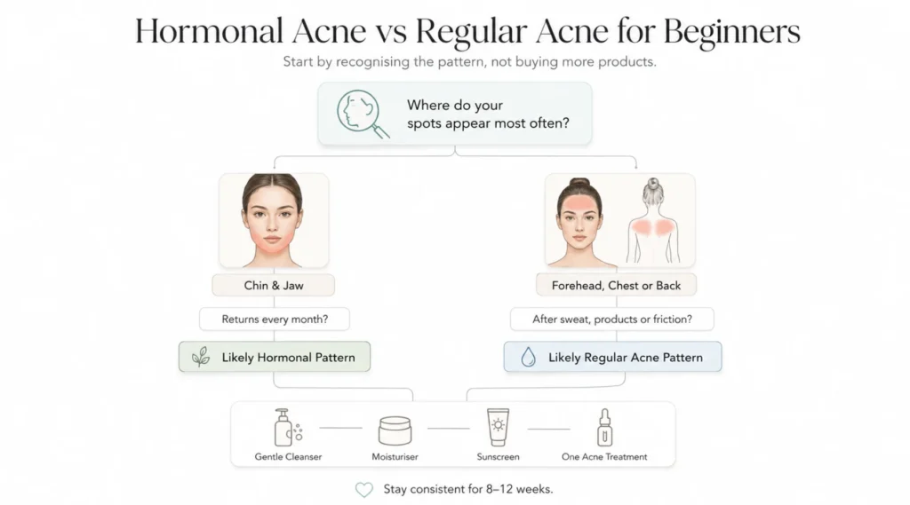 Hormonal Acne vs Regular Acne for Beginners