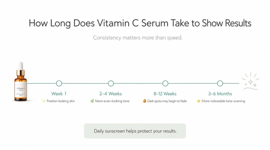 How Long Does Vitamin C Serum Take to Show Results