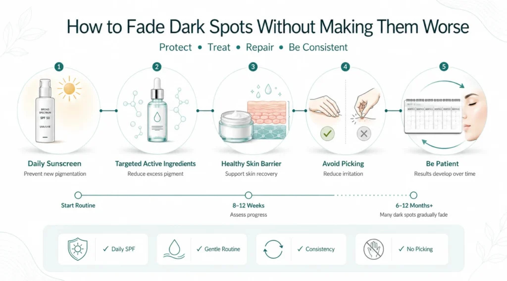 How to Fade Dark Spots Without Making Them Worse