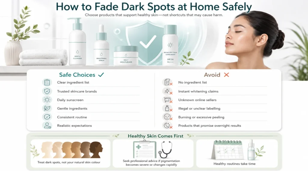 How to Fade Dark Spots at Home Safely