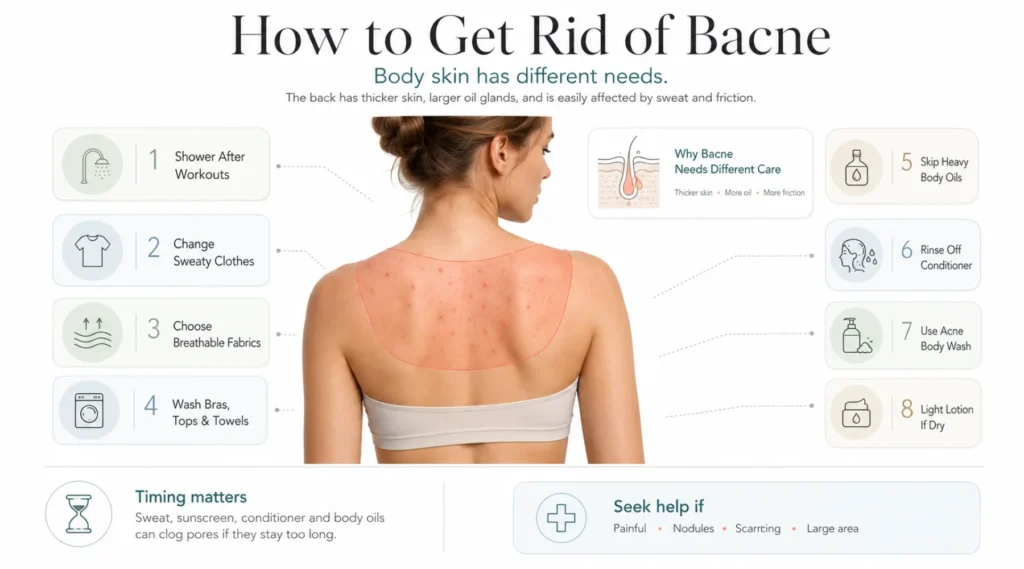 How to Get Rid of Bacne When Body Skin Has Different Needs