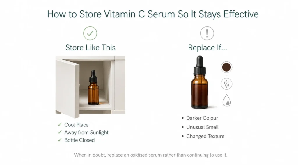 How to Store Vitamin C Serum So It Stays Effective