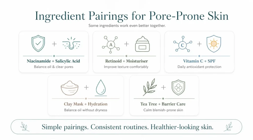 Ingredient Pairings for Pore-Prone Skin