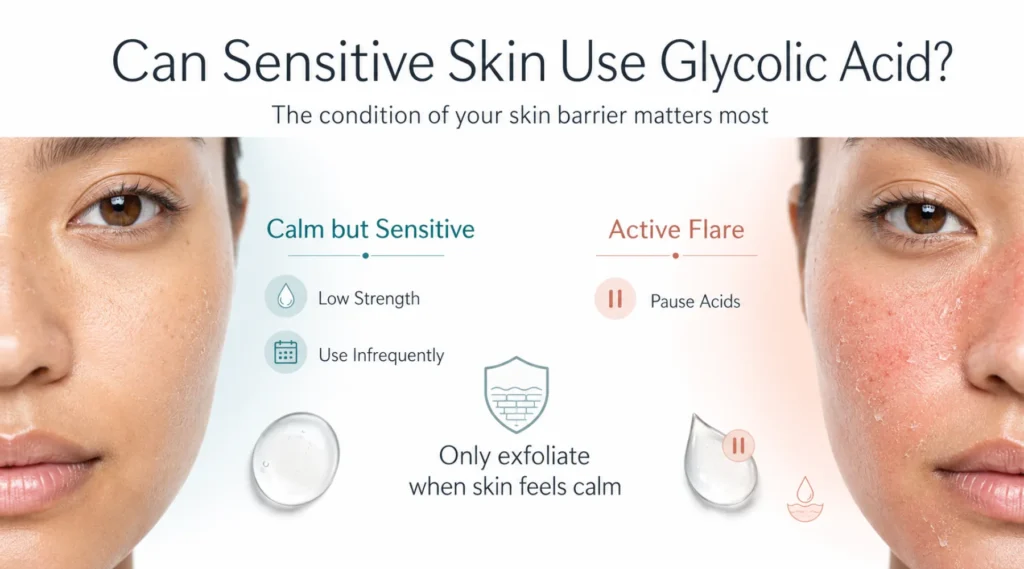 Is Glycolic Acid Good for Sensitive Skin?