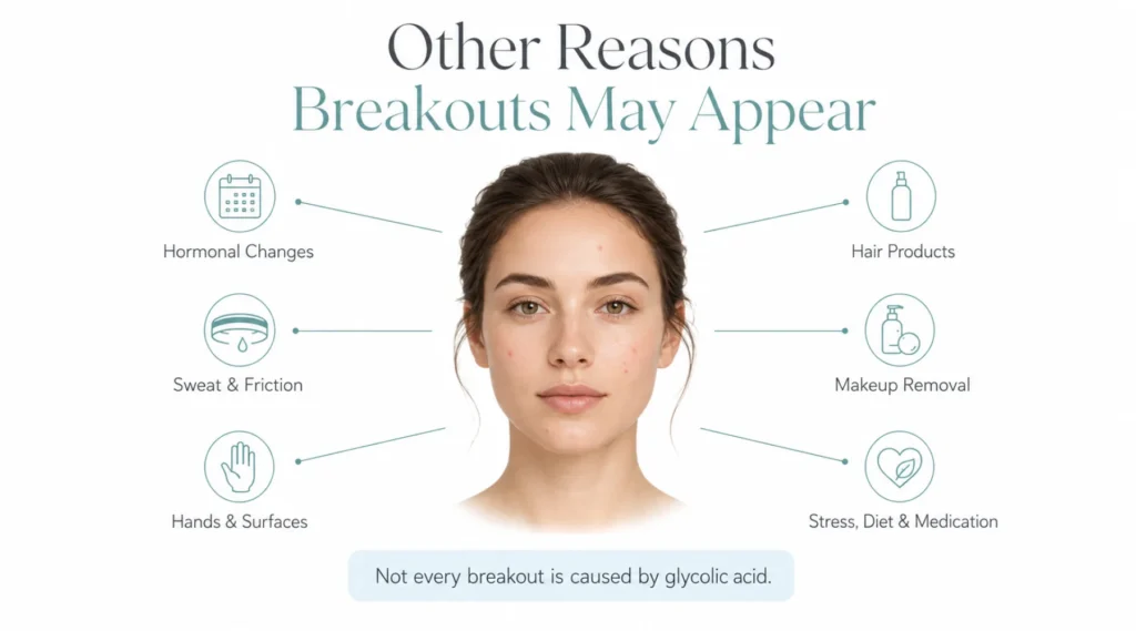 Other Reasons Breakouts May Appear After Starting Glycolic Acid