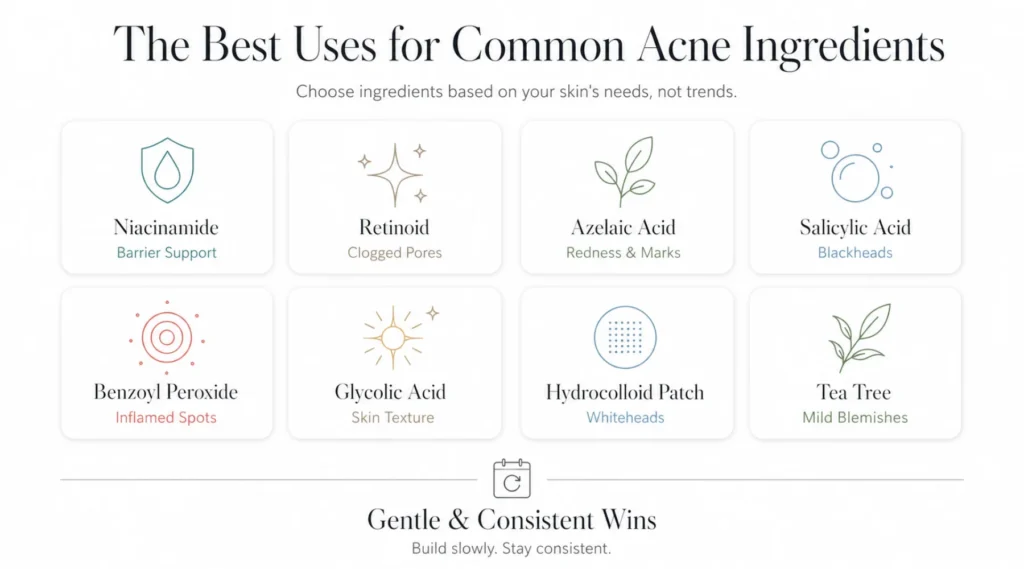 The Best Uses for Common Acne Ingredients