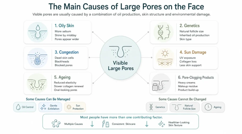 The Main Causes of Large Pores on the Face