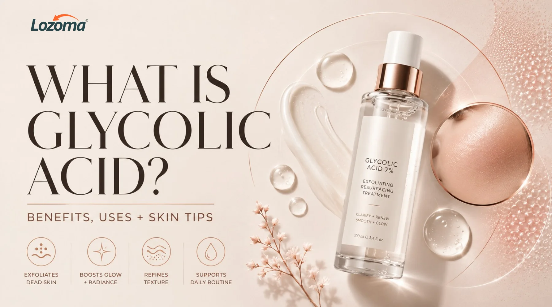 What Is Glycolic Acid? Benefits, Uses and Skin Tips Safely