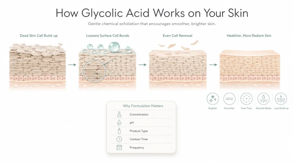 What Is Glycolic Acid, Exactly? and how Glycolic Acid Works on your skin