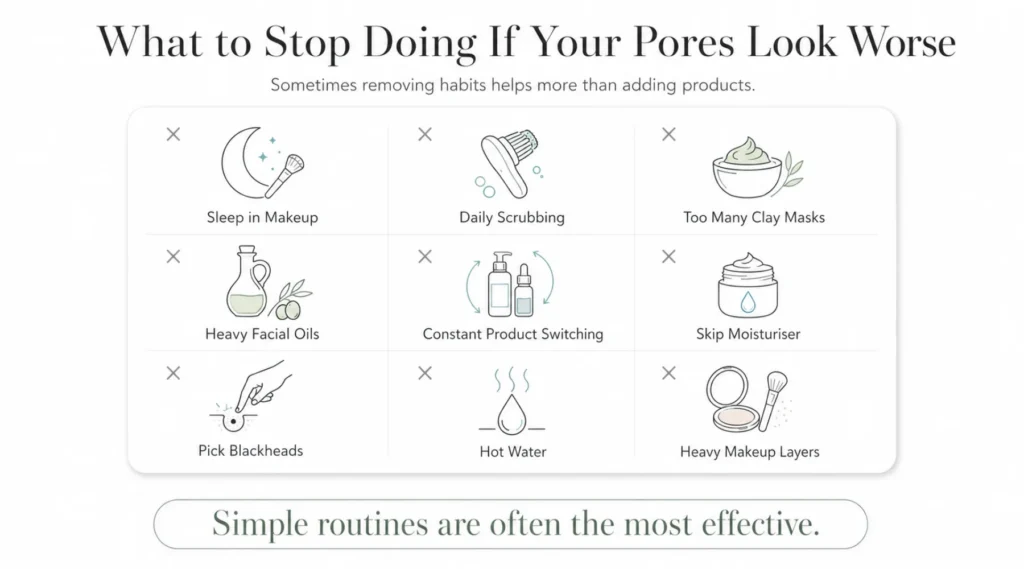 What to Stop Doing This Week If Your Pores Look Worse