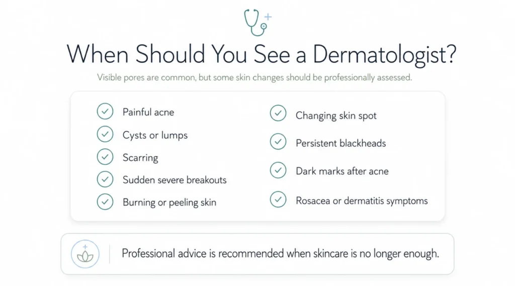 When Large Pores May Need Professional Advice