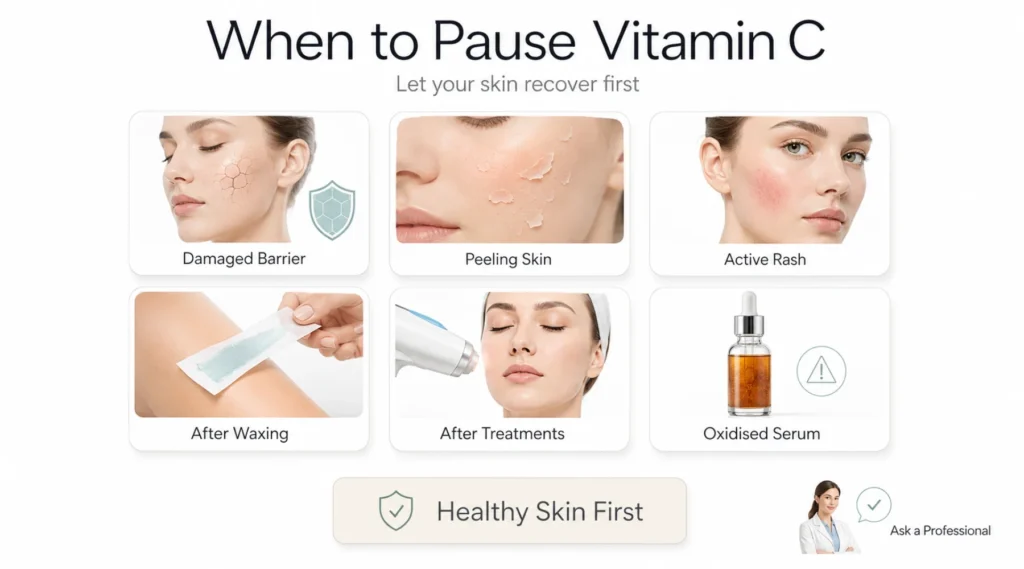 When to Avoid Vitamin C Serum