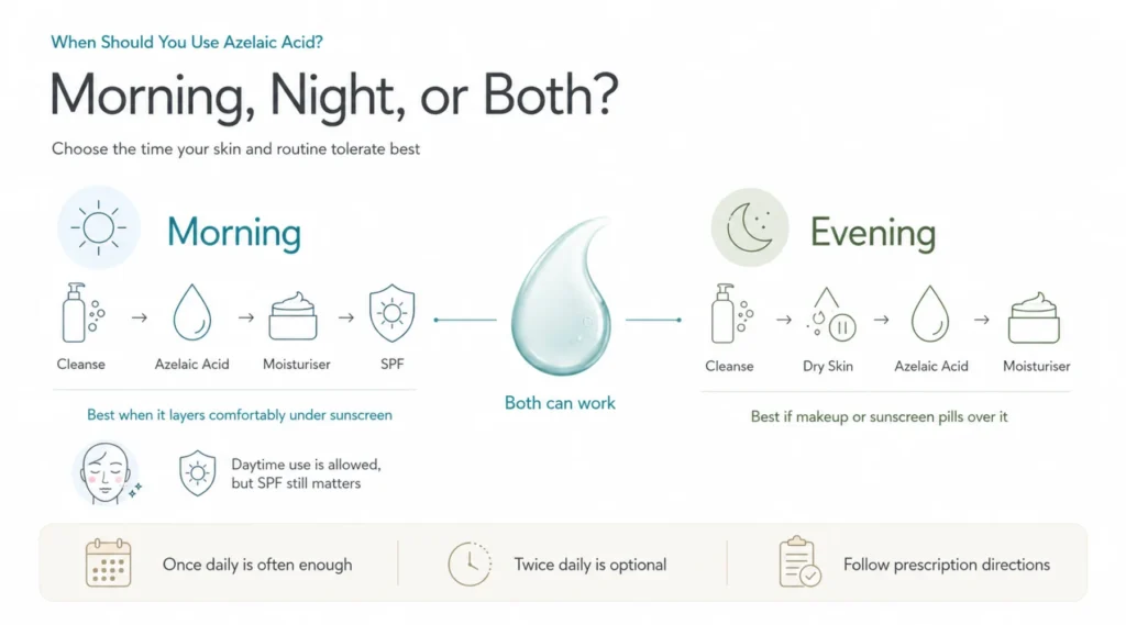 When to Use Azelaic Acid: Morning, Night, or Both?