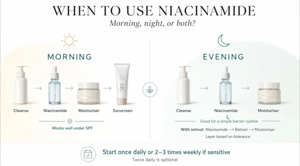 When to Use Niacinamide: Morning, Night, or Both?
