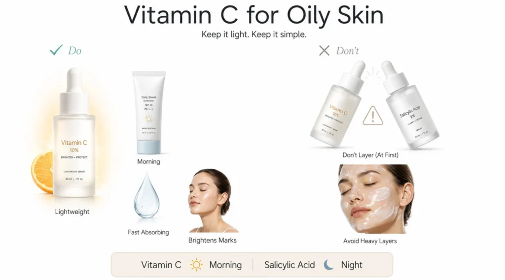When to Use Vitamin C Serum for Oily Skin