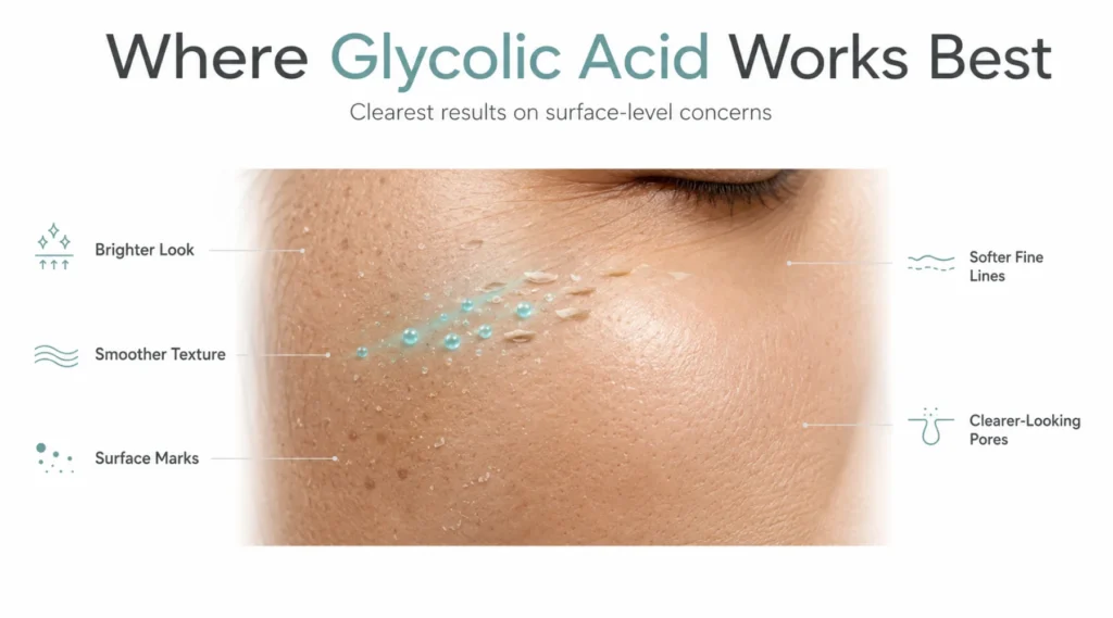 Where Glycolic Acid Works Best