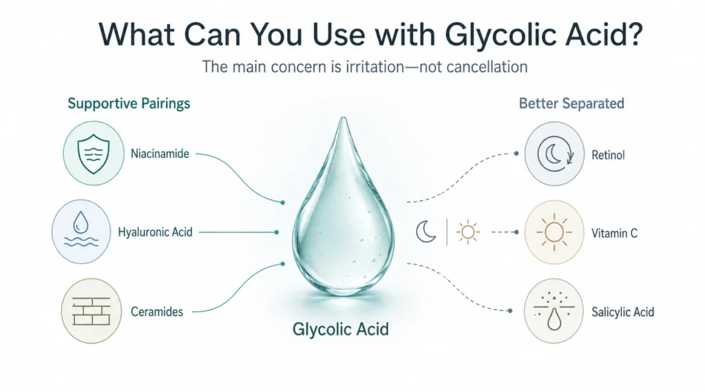 Which Ingredients Can Be Used with Glycolic Acid?
