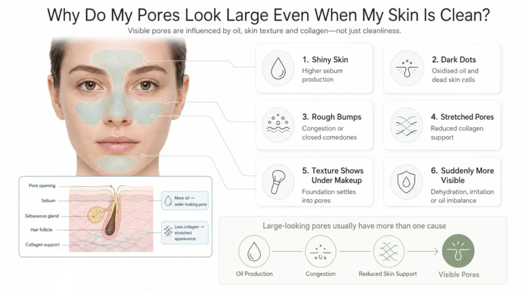 Why Are My Pores So Large Even When My Skin Looks Clean?