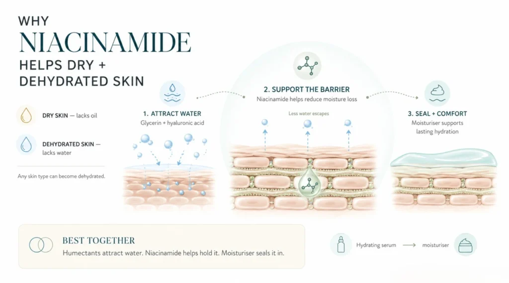 Why Niacinamide Is Good for Dry and Dehydrated Skin