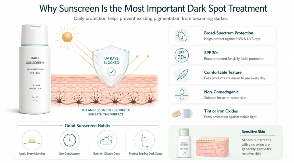 Why Sunscreen Is the Most Important Dark Spot Treatment