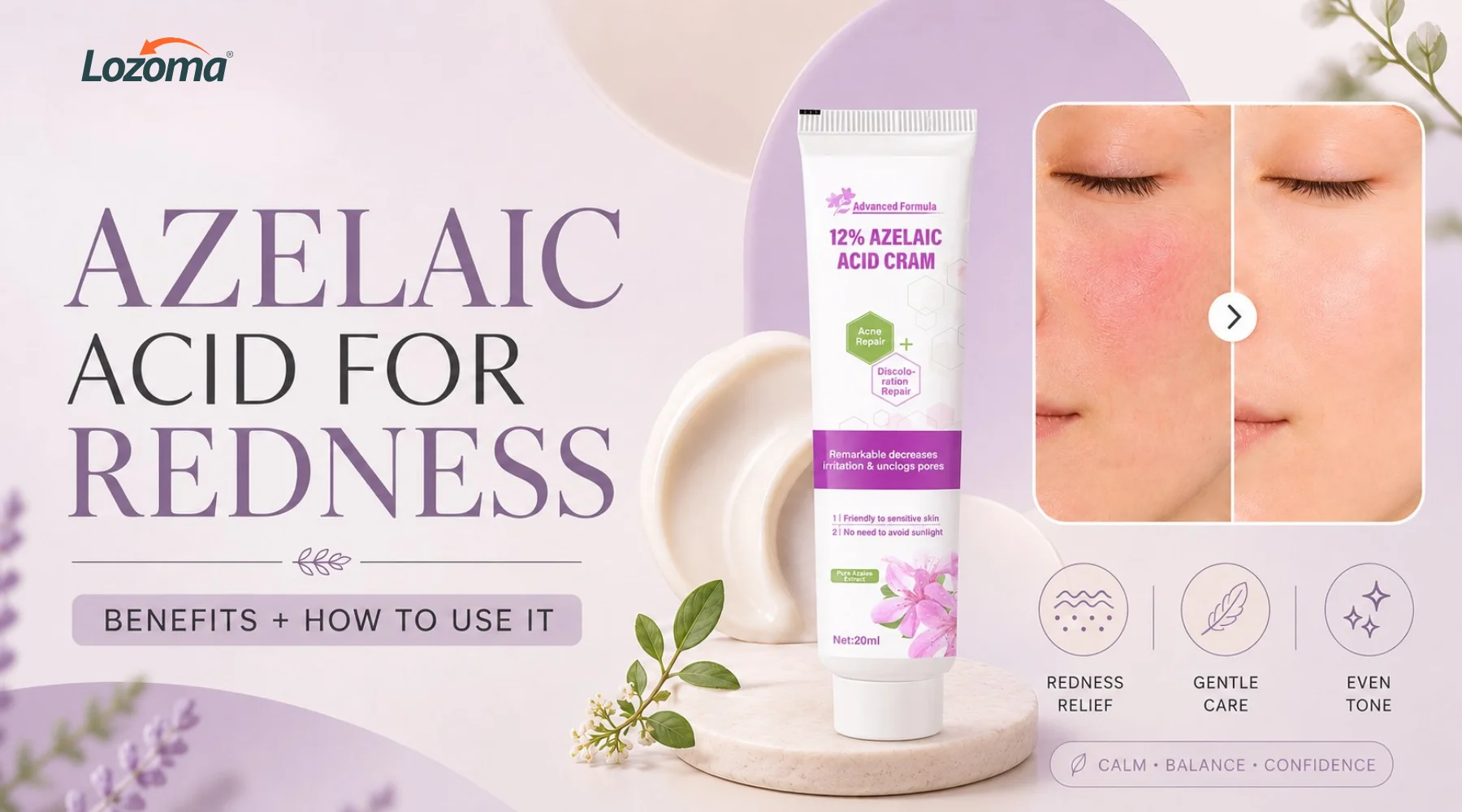 Azelaic Acid for Redness: Benefits and How to Use It Safely