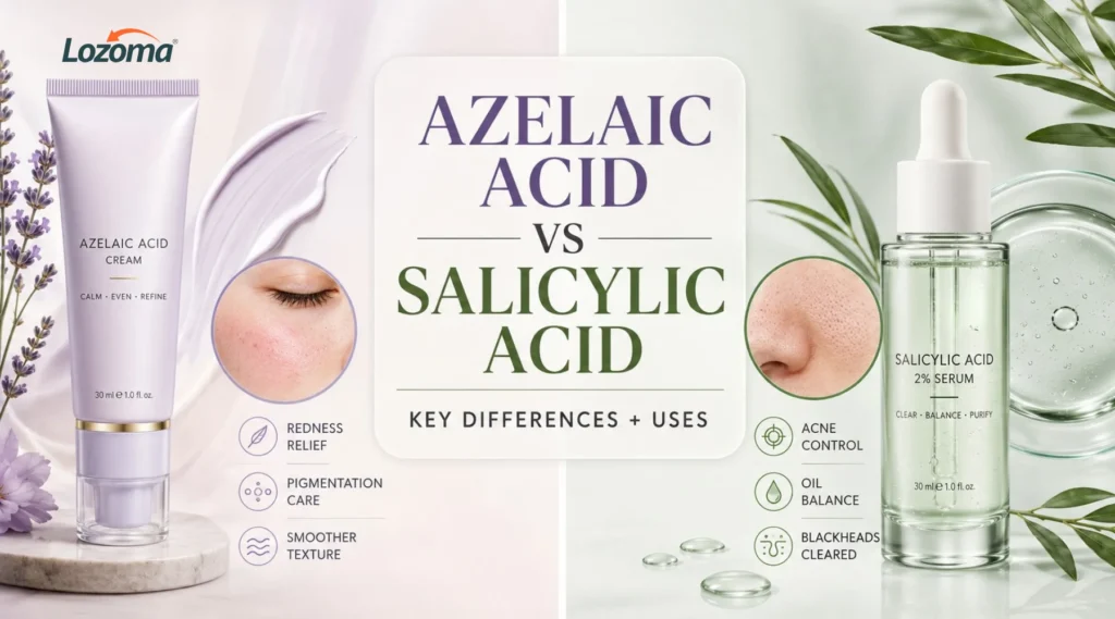 Azelaic Acid vs Salicylic Acid: Key Differences and Uses