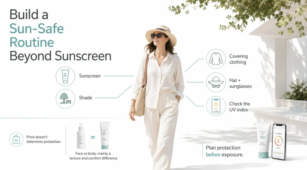 Building a Sun-Safe Routine That Works Beyond Skincare