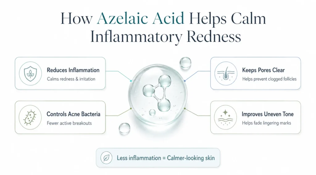 How Azelaic Acid Helps Calm Inflammatory Redness