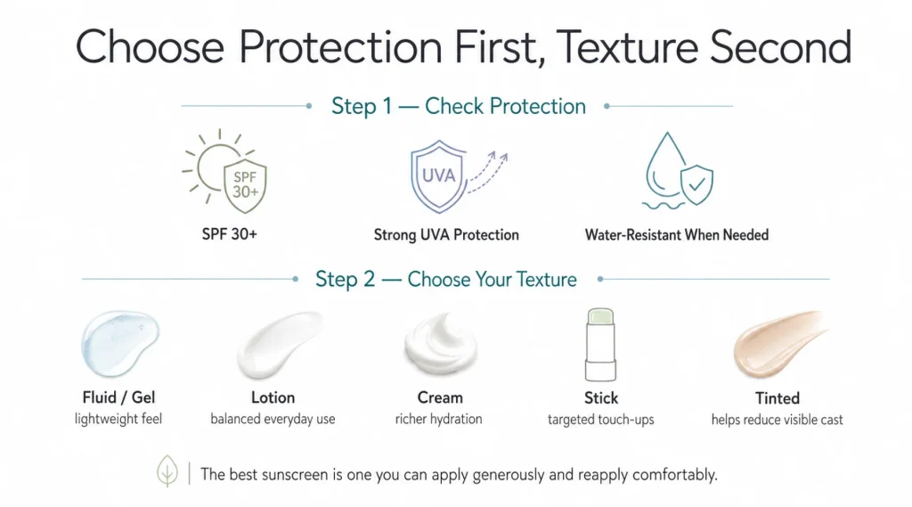 How to Choose a Sunscreen You Will Use Properly