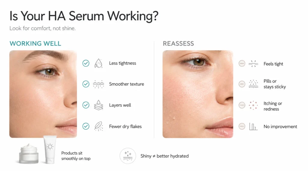 How to Tell Whether the hyaluronic acid Serum Is Working